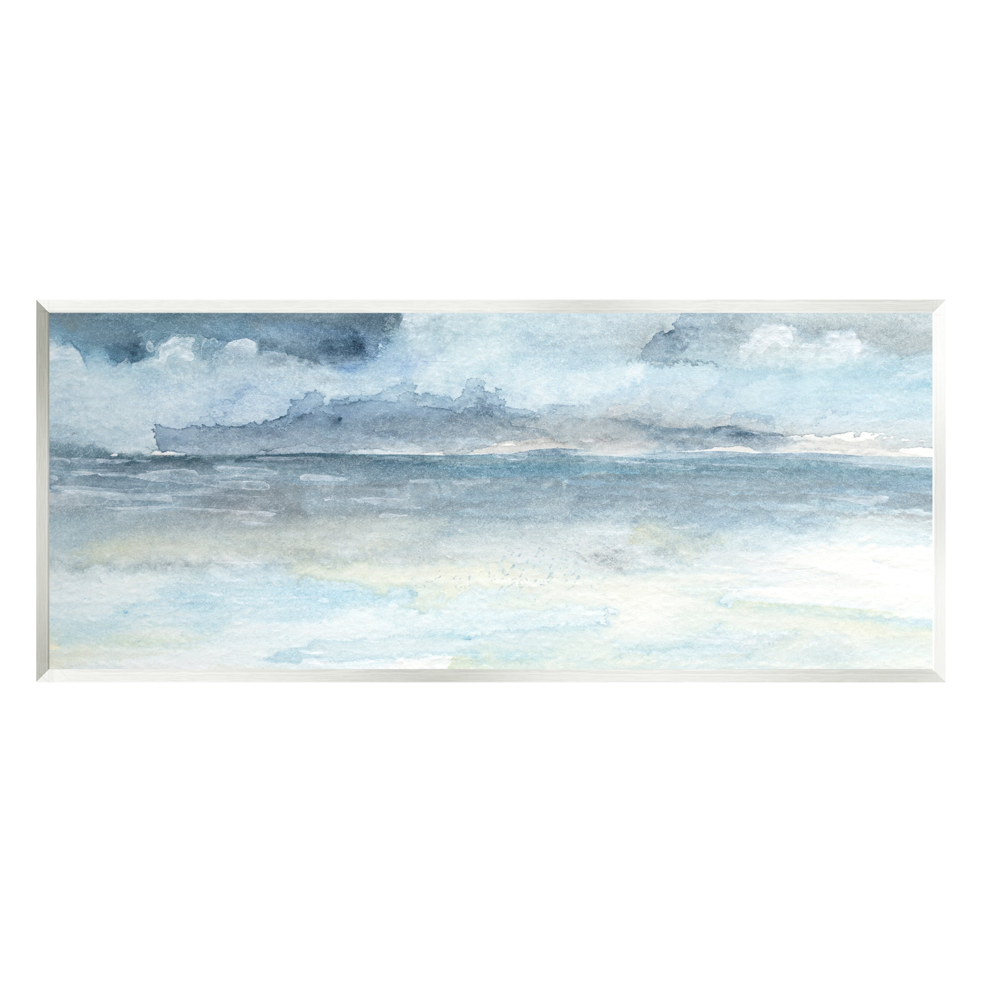 Stupell Abstract Cloudy Ocean Waves Landscape Painting Wall Plaque Unframed Art Print Wall Art