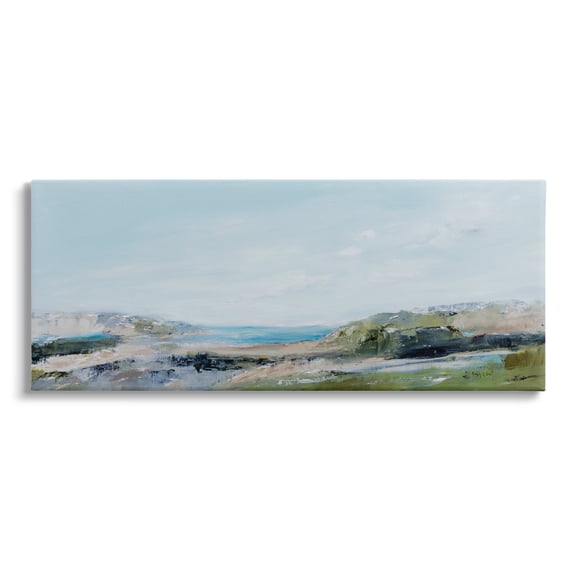 Stupell Abstract Coastal Cliffs Landscape Landscape Painting Gallery Wrapped Canvas Print Wall Art