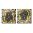 thumbnail image 1 of Stupell Abstract Gold & Grey Agate Nature Abstract Photography Gallery Wrapped Canvas Print Wall Art, Set of 2, 1 of 7