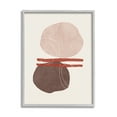 thumbnail image 1 of Stupell Abstract Round Shapes Contemporary Abstract Painting Gray Framed Art Print Wall Art, 1 of 7