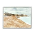 thumbnail image 1 of Stupell Abstract Sandy Beach Coastal Landscape Landscape Painting Gray Framed Art Print Wall Art, 1 of 7