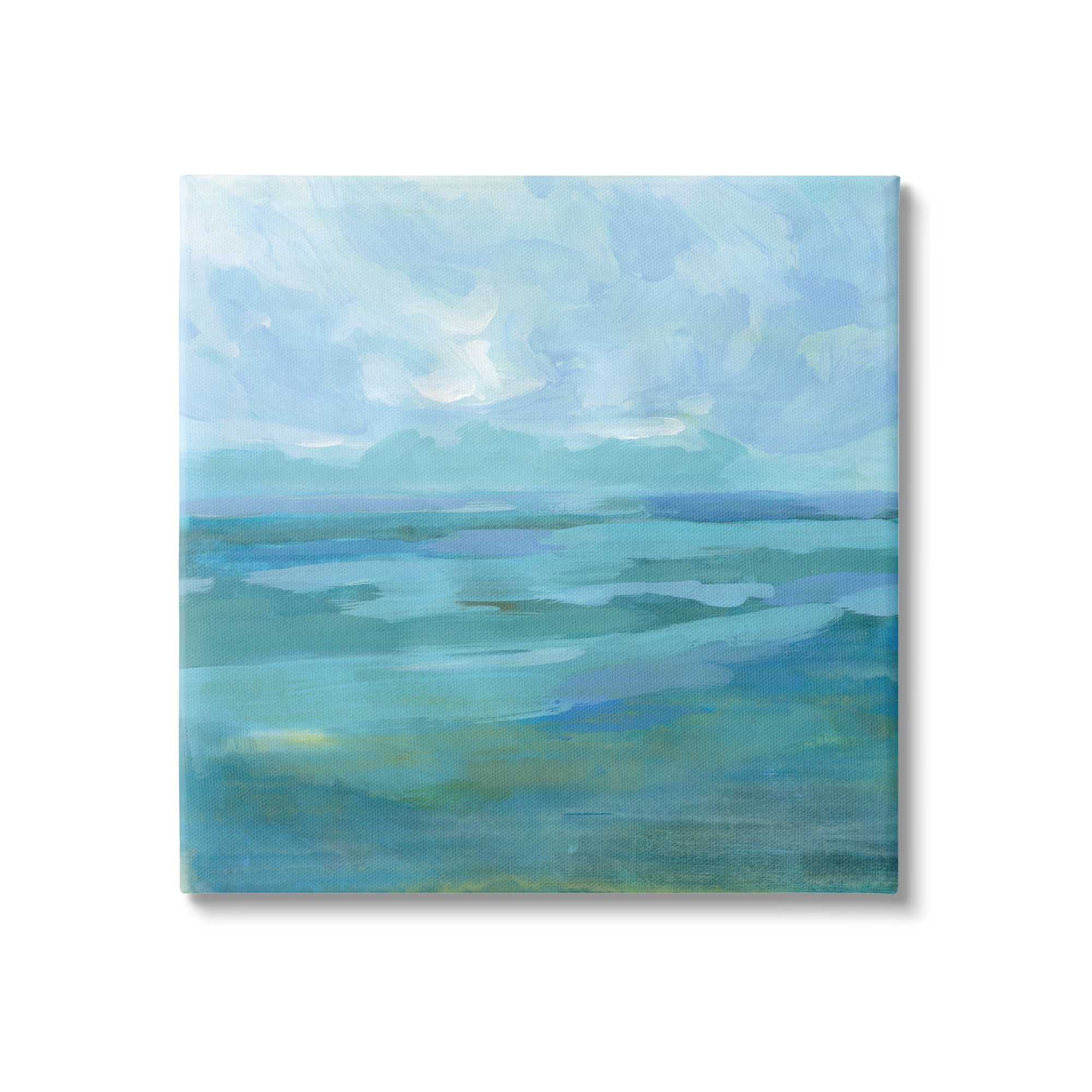 Stupell Abstract Sea Waves Landscape Landscape Painting Gallery Wrapped Canvas Print Wall Art