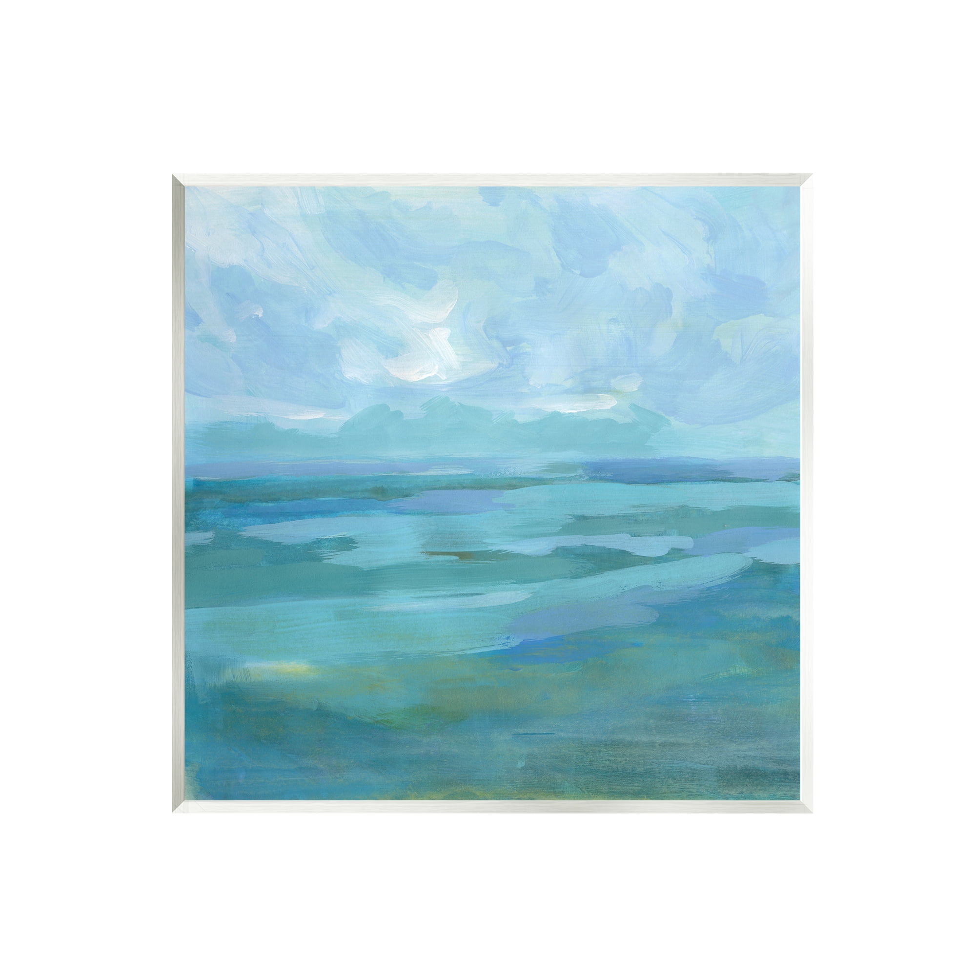 Stupell Abstract Sea Waves Landscape Landscape Painting Wall Plaque ...