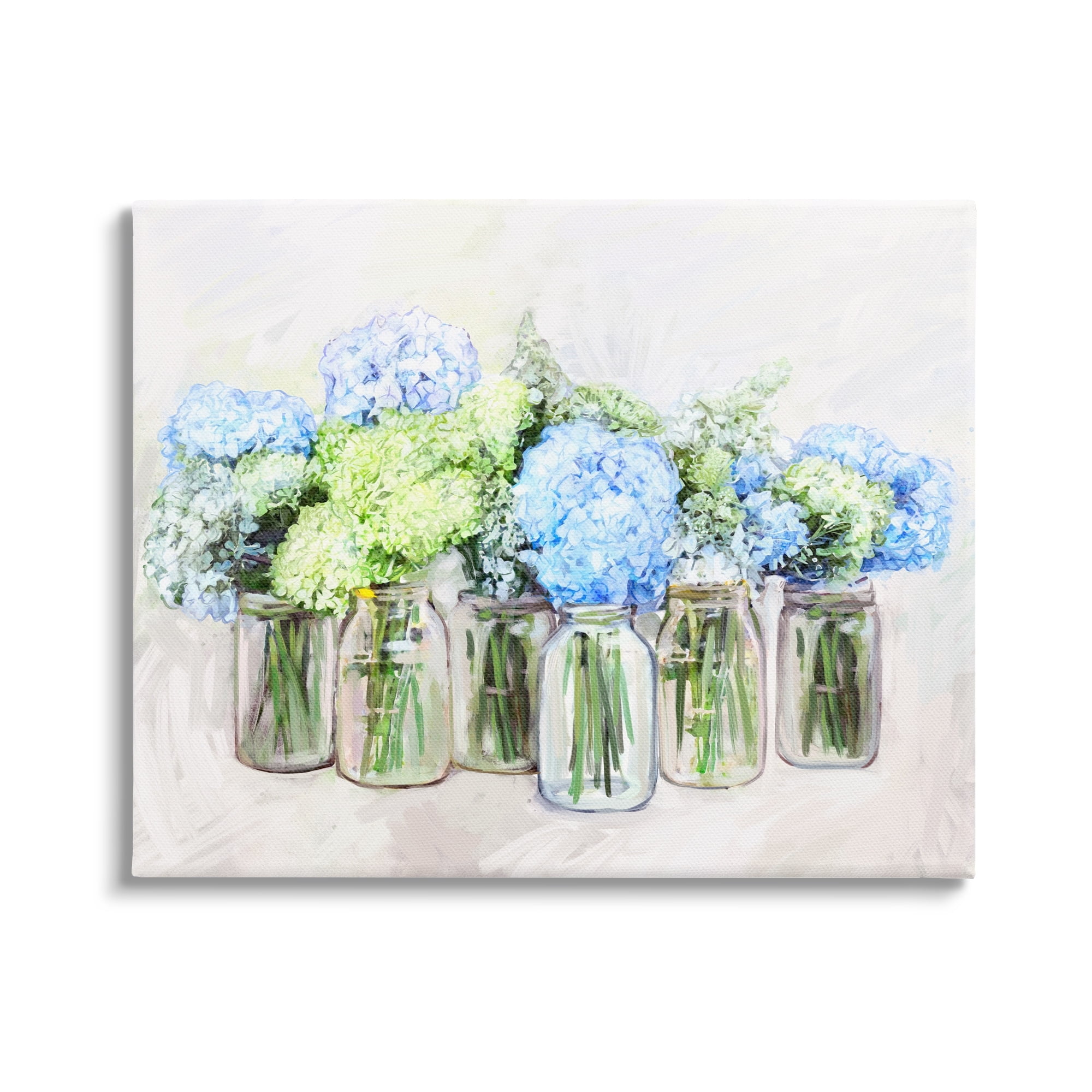 Stupell Abundant Hydrangea Bouquet Garden Botanical & Floral Painting Gallery Wrapped Canvas Print Wall Art