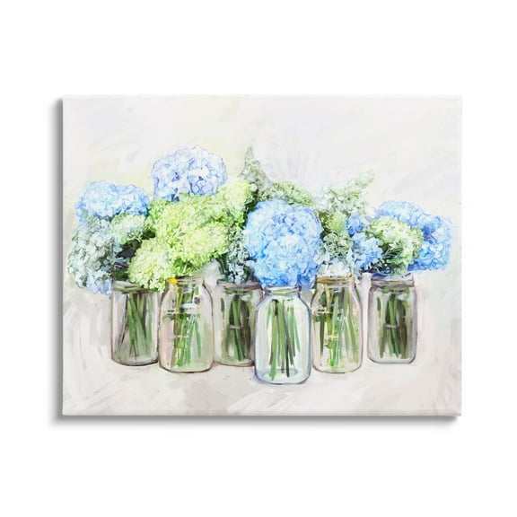 Stupell Abundant Hydrangea Bouquet Garden Botanical & Floral Painting Gallery Wrapped Canvas Print Wall Art
