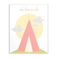 thumbnail image 1 of Stupell  Adventure Awaits Tee Pee in Pink Wall Plaque Art, 10 x 0.5 x 15,  Made in USA 13 x 19, 1 of 4
