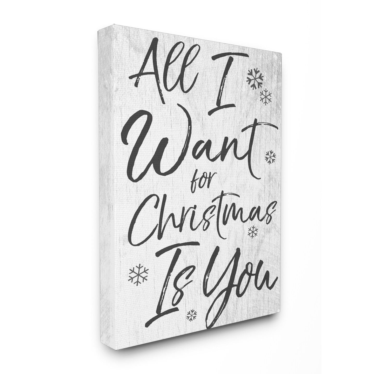 Stupell All I Want For Christmas Is You Stretched Canvas Wall Art 24 x 30