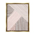 thumbnail image 1 of Stupell Alternating Stripes Earth Tones Abstract Painting Gold Floater Framed Art Print Wall Art, 1 of 6