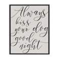 thumbnail image 1 of Stupell Industries Shabby Chic Always Kiss Your Dog Goodnight Tan Canvas Art, 16 x 20, by Lil' Rue, 1 of 7
