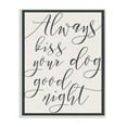 thumbnail image 1 of Stupell Always Kiss Your Dog Goodnight Tan Wall Plaque Art 13 x 19, 1 of 5