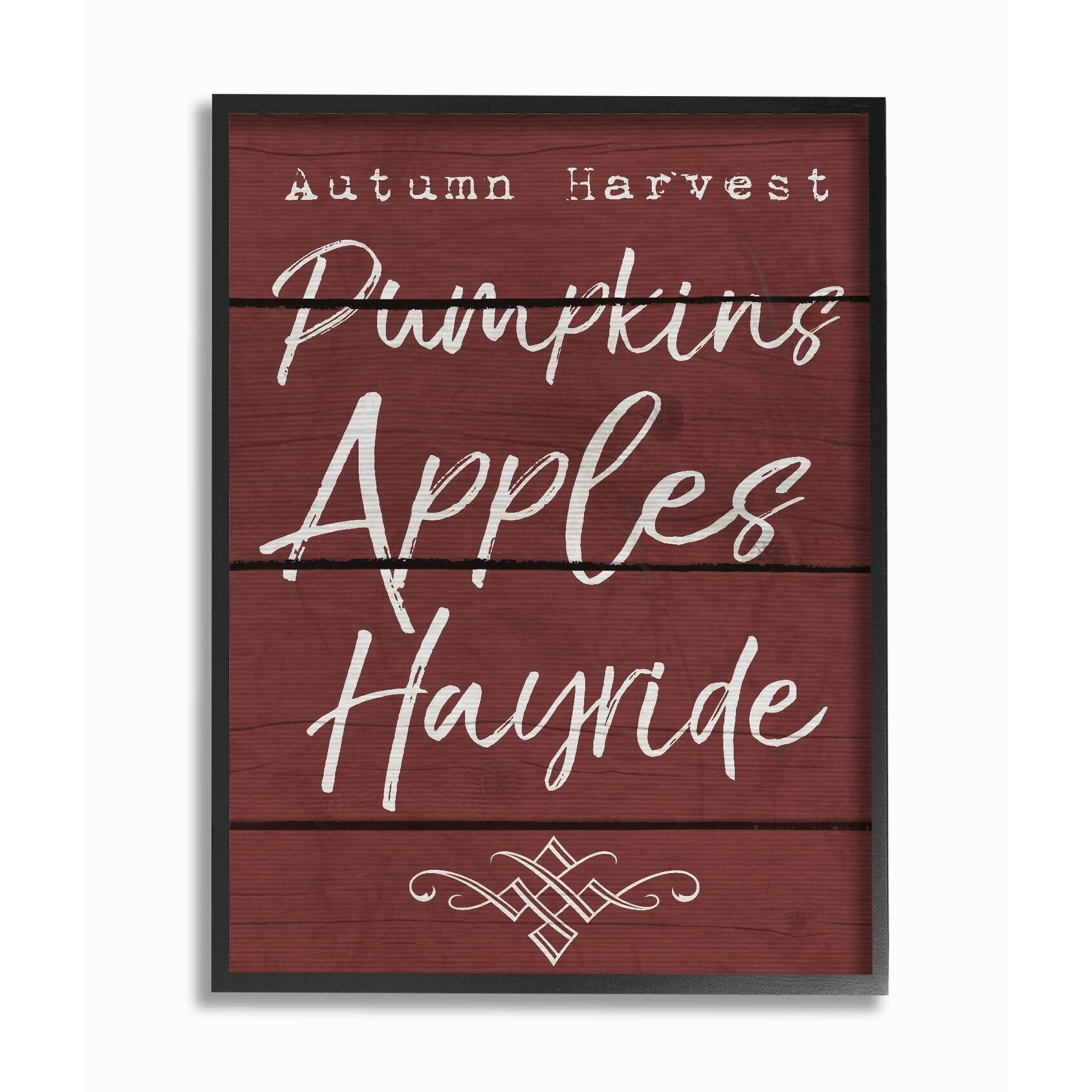 Stupell Autumn Harvest Activities Framed Giclee Texturized Art 11 x 14