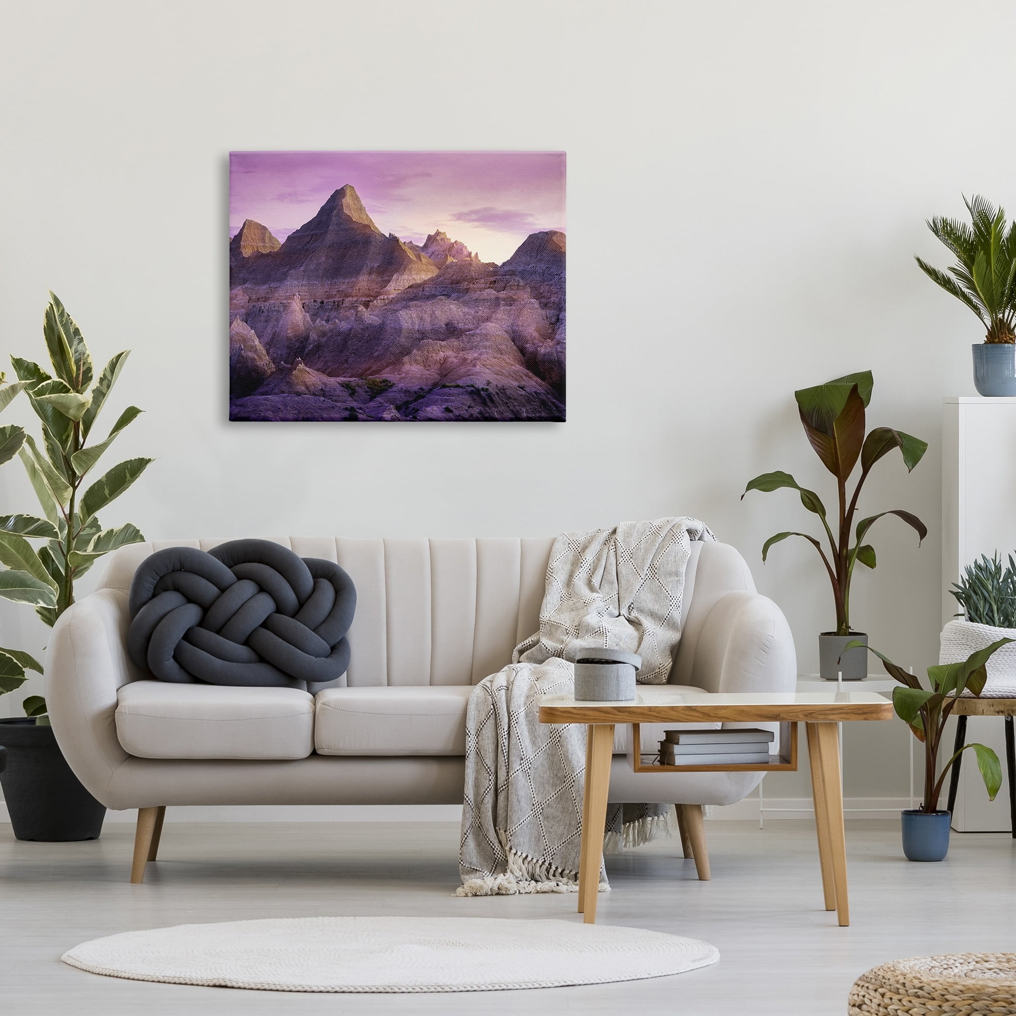 Stupell Badlands Canyon Cliffs Landscape Landscape Photography Gallery Wrapped Canvas Print Wall Art