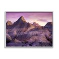 thumbnail image 1 of Stupell Badlands Canyon Cliffs Landscape Landscape Photography Gray Framed Art Print Wall Art, 1 of 7