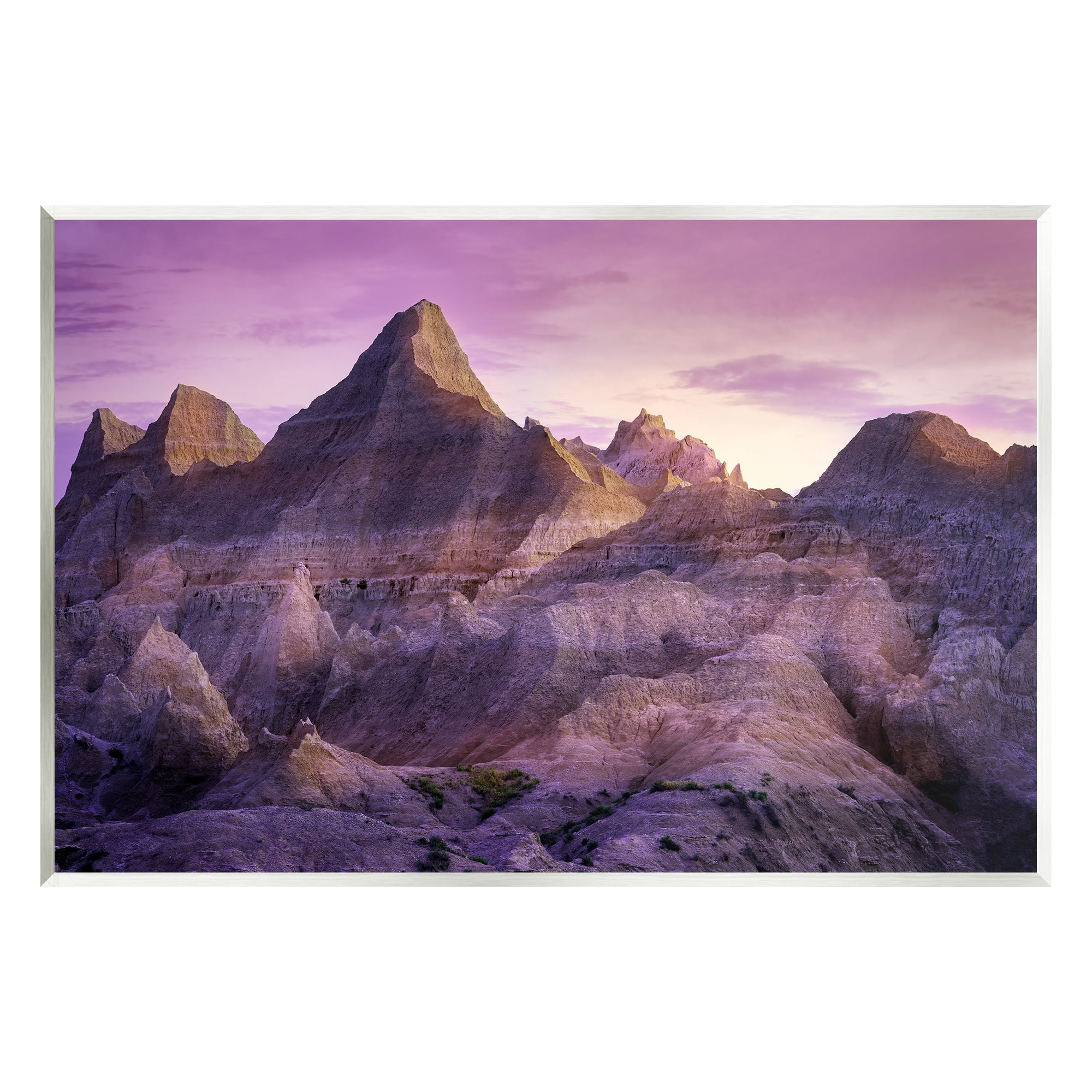 Stupell Badlands Canyon Cliffs Landscape Landscape Photography Wall Plaque Unframed Art Print Wall Art