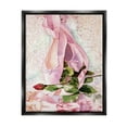 thumbnail image 1 of Stupell Ballet Dance Shoes Lace Pattern Sports Painting Black Floater Framed Art Print Wall Art, 1 of 6