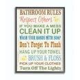 thumbnail image 1 of Stupell Bathroom Rules Rubber Ducky Bathroom Wall Art, Design By Janet White 16x20 Black, 1 of 5