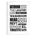 thumbnail image 1 of Stupell Bathroom Washroom Loo Phrases Typography Painting Wall Plaque Unframed Art Print Wall Art, 1 of 6