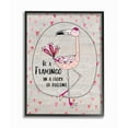 thumbnail image 1 of Stupell Be A Flamingo Cartoon Framed Giclee Wall Art - Pink 11 x 14 Black, 1 of 5