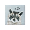 thumbnail image 1 of Stupell Be Kind Happy Raccoon Patterned Animals & Insects Painting Gallery Wrapped Canvas Print Wall Art, 1 of 7