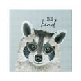 thumbnail image 1 of Stupell Be Kind Happy Raccoon Patterned Animals & Insects Painting Gallery Wrapped Canvas Print Wall Art, 1 of 7