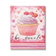 thumbnail image 1 of Stupell Be Sweet Romantic Hearts Cupcake Holiday Painting Gallery Wrapped Canvas Print Wall Art, 1 of 5
