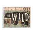 thumbnail image 1 of Stupell Be Wild Aztec Pattern Bear Silhouette Animals & Insects Painting White Framed Art Print Wall Art, 1 of 7