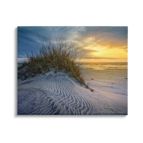 Stupell Beach Sand Dunes Vivid Sunrise Landscape Photography Gallery Wrapped Canvas Print Wall Art