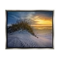 thumbnail image 1 of Stupell Beach Sand Dunes Vivid Sunrise Landscape Photography Gray Floater Framed Art Print Wall Art, 1 of 6