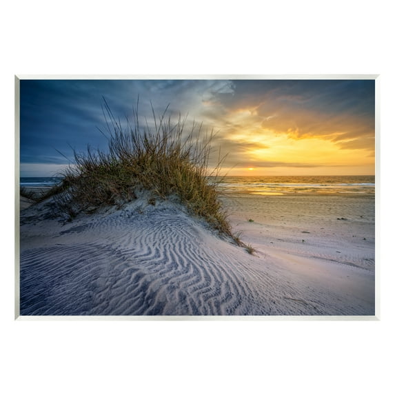 Stupell Beach Sand Dunes Vivid Sunrise Landscape Photography Wall Plaque Unframed Art Print Wall Art