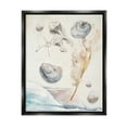thumbnail image 1 of Stupell Beach Shore Splashing Sea Shells Landscape Painting Black Floater Framed Art Print Wall Art, 1 of 1