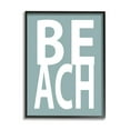 thumbnail image 1 of Stupell Beach Turquoise Text Phrase Landscape Painting Black Framed Art Print Wall Art, 1 of 7