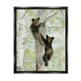 thumbnail image 1 of Stupell Bear Cubs Climbing Tree Nature Animals & Insects Painting Black Floater Framed Art Print Wall Art, 1 of 6