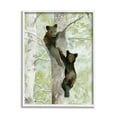thumbnail image 1 of Stupell Bear Cubs Climbing Tree Nature Animals & Insects Painting White Framed Art Print Wall Art, 1 of 7