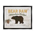 thumbnail image 1 of Stupell Bear Paw Mountain Lodge Cabin Animals & Insects Painting Black Floater Framed Art Print Wall Art, 1 of 6