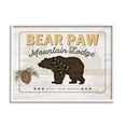 thumbnail image 1 of Stupell Bear Paw Mountain Lodge Cabin Animals & Insects Painting White Framed Art Print Wall Art, 1 of 7