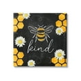 thumbnail image 1 of Stupell Bee Kind Honeycomb Pattern Animals & Insects Painting Gallery Wrapped Canvas Print Wall Art, 1 of 7