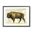 thumbnail image 1 of Stupell Bison Rural Animal Watercolor Animals & Insects Painting Black Framed Art Print Wall Art, 1 of 7