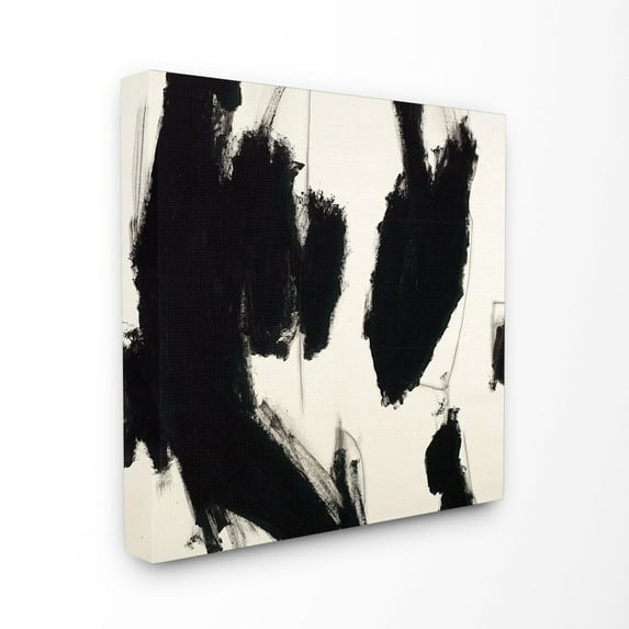 Stupell Black and White Stretched Canvas Abstract Wall Art 16 x 20