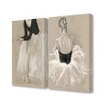thumbnail image 1 of Stupell Black and White on Tan Ballet Drawing Study, 2pc Multi Piece Canvas Wall Art Set, 16 x 20 - Multi-color - 16 x 20, 1 of 5