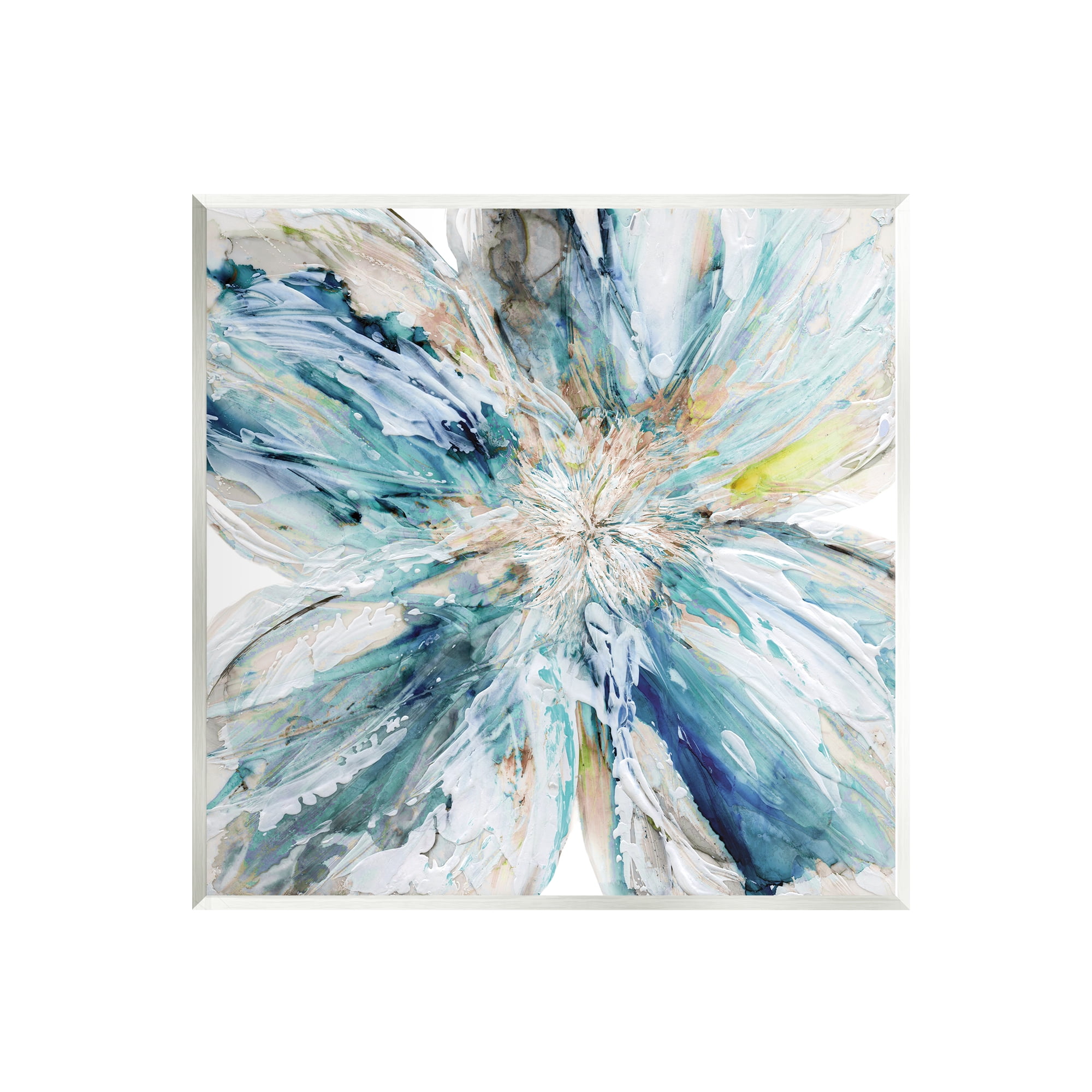 Stupell Blossom Burst Abstract Flower Abstract Painting Wall Plaque Unframed Art Print Wall Art
