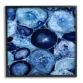 thumbnail image 1 of Stupell Blue Geode Crystals Arrangement Abstract Painting Black Framed Art Print Wall Art, 1 of 7