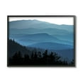 thumbnail image 1 of Stupell Blue Layered Mountain Peaks Landscape Photography Black Framed Art Print Wall Art, 1 of 7