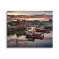 thumbnail image 1 of Stupell Boat Harbor Sunset Photography Landscape Photography Gallery Wrapped Canvas Print Wall Art, 1 of 5