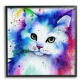 thumbnail image 1 of Stupell Bold Kitten Paint Splatter Animal Animals & Insects Painting Black Framed Art Print Wall Art, 1 of 7