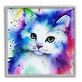 thumbnail image 1 of Stupell Bold Kitten Paint Splatter Animal Animals & Insects Painting Gray Framed Art Print Wall Art, 1 of 7
