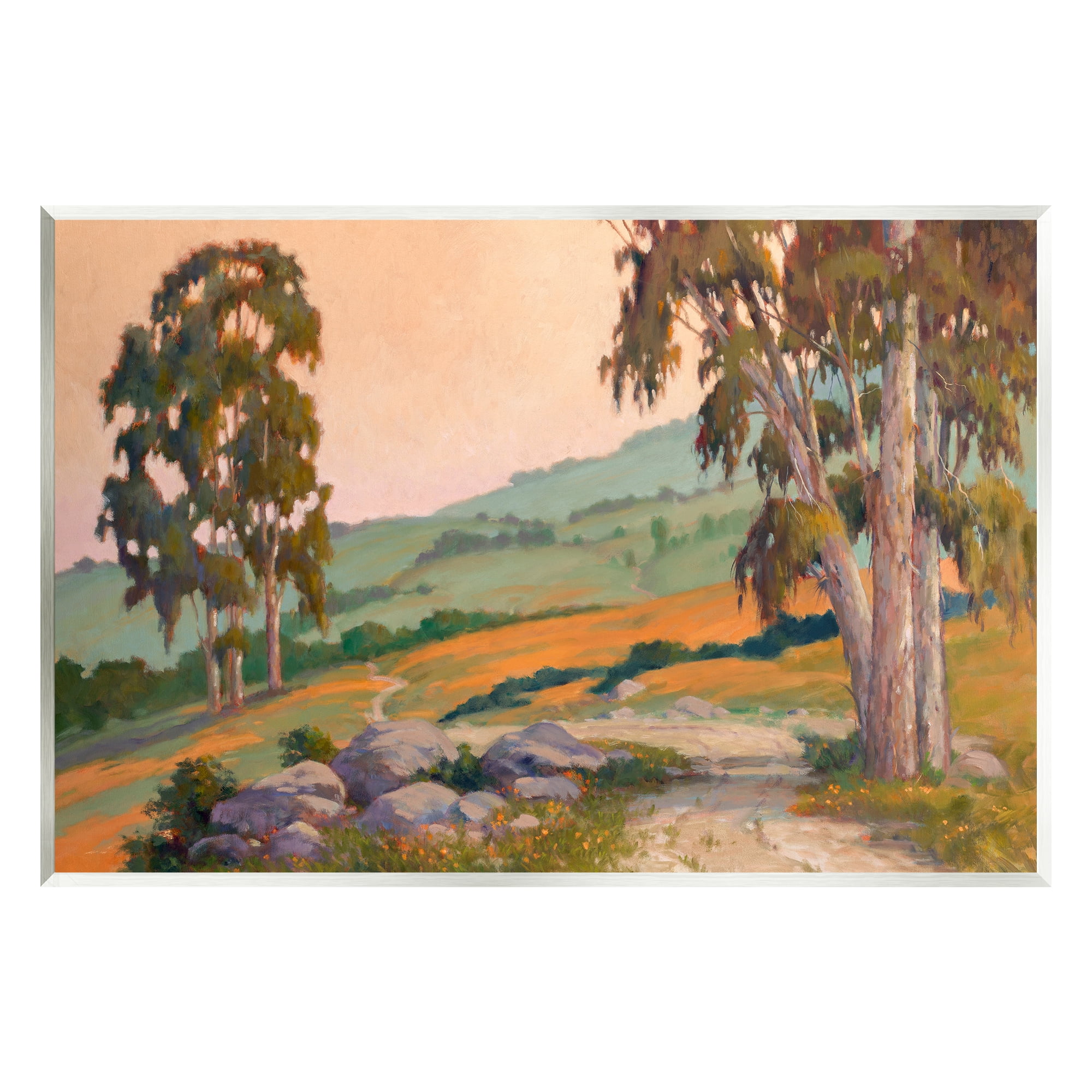 Stupell Bold Landscape Trail Nature Scene Landscape Painting Wall Plaque Unframed Art Print Wall Art