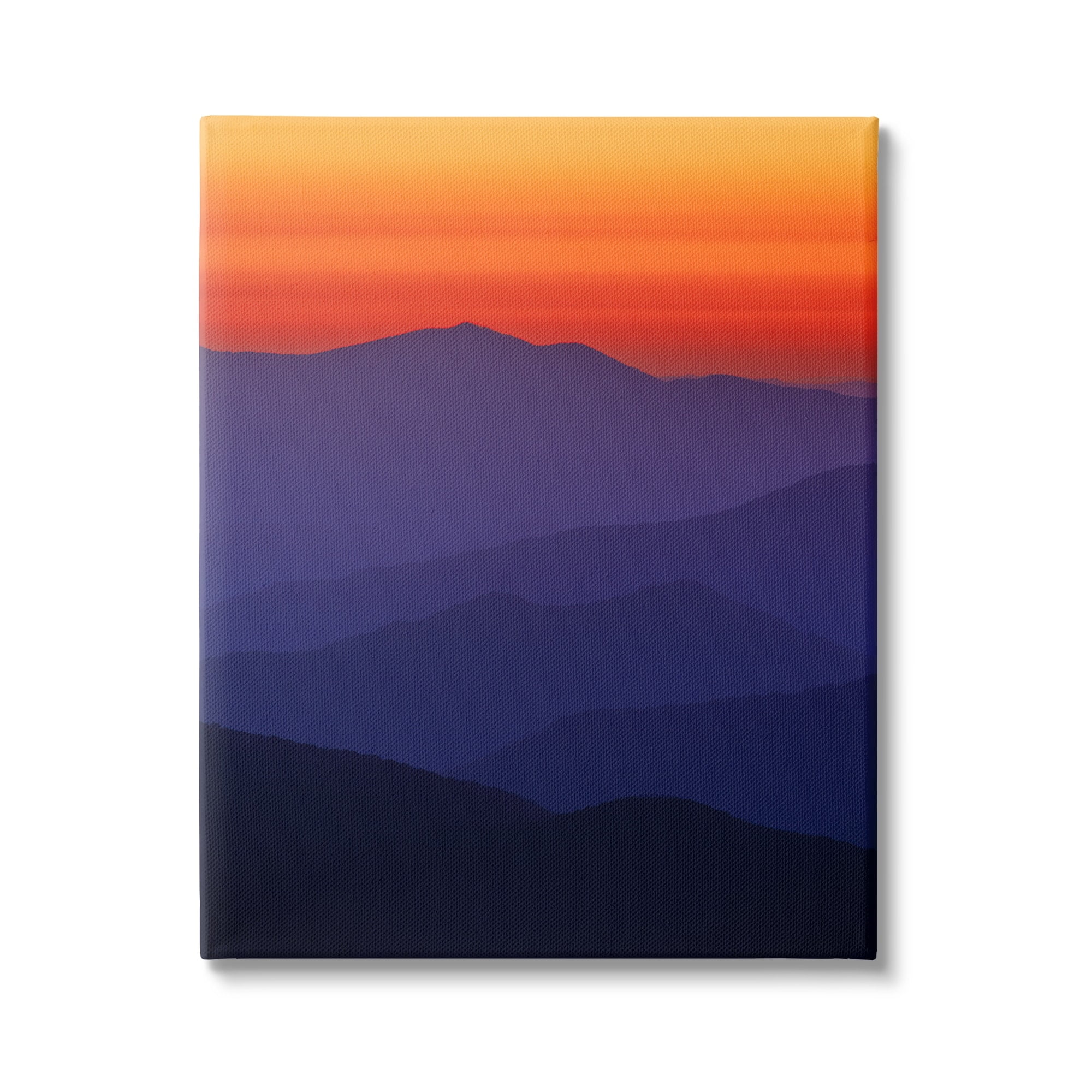 Stupell Bold Mountain Sunrise Sky Landscape Photography Gallery Wrapped Canvas Print Wall Art