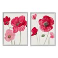 thumbnail image 1 of Stupell Bold Red Poppies Romantic Blooms Botanical & Floral Painting Gray Framed Art Print Wall Art, Set of 2, 1 of 9