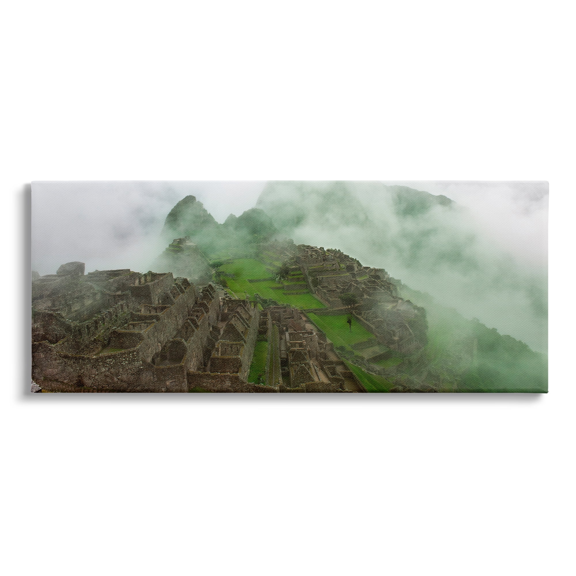 Stupell Breathtaking Machu Picchu Fog Landscape Photography Gallery Wrapped Canvas Print Wall Art