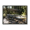 thumbnail image 1 of Stupell Bridge Over Babbling Brook Landscape Photography Black Framed Art Print Wall Art, 1 of 7